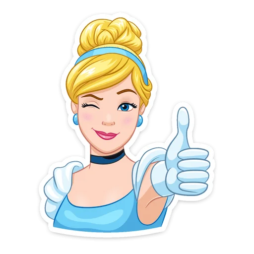 👍 Стикер «Cinderella and Lucifer» для Telegram