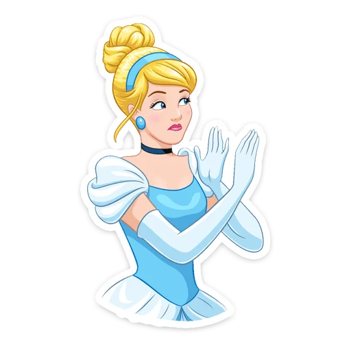 🙅‍♀️ Стикер «Cinderella and Lucifer» для Telegram