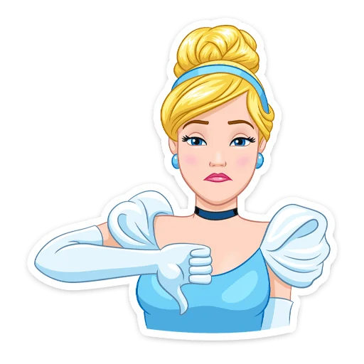 👎 Стикер «Cinderella and Lucifer» для Telegram