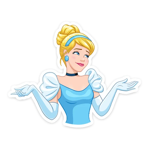 🤷‍♀️ Стикер «Cinderella and Lucifer» для Telegram