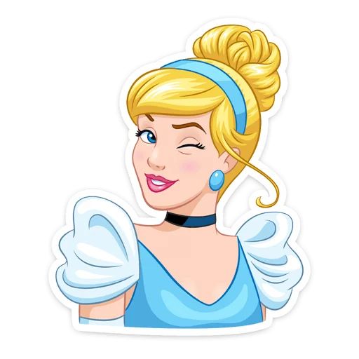 😉 Стикер «Cinderella and Lucifer» для Telegram
