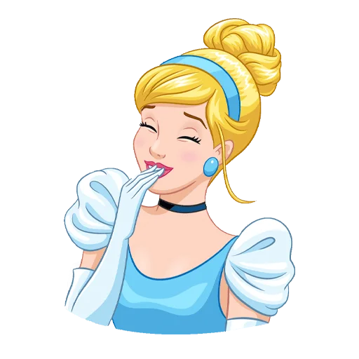 🤭 Стикер «Cinderella and Lucifer No Text» для Telegram