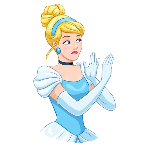 🙅‍♀️ Стикер «Cinderella and Lucifer No Text» для Telegram