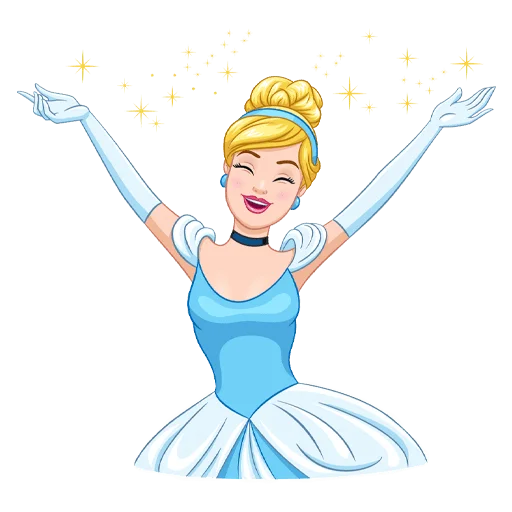 🤗 Стикер «Cinderella and Lucifer No Text» для Telegram