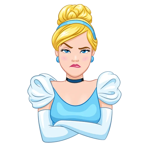🙄 Стикер «Cinderella and Lucifer No Text» для Telegram