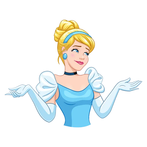 🤷‍♀️ Стикер «Cinderella and Lucifer No Text» для Telegram
