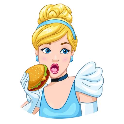 🍔 Стикер «Cinderella and Lucifer No Text» для Telegram