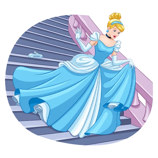 🙅‍♀️ Стикер «Cinderella and Lucifer No Text» для Telegram
