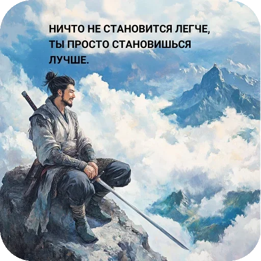 ⛰ Стикер «Цитаты со смыслом» для Telegram