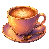 ☕️ Эмодзи «Буквы и иконки в тёплых тонах» для Telegram
