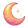 🌙 Эмодзи «Буквы и иконки в тёплых тонах» для Telegram