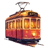 🚋 Эмодзи «Буквы и иконки в тёплых тонах» для Telegram