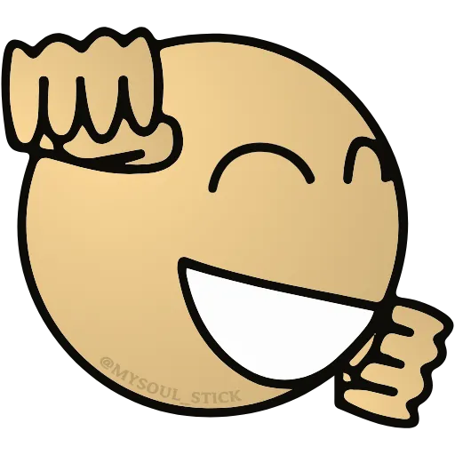 Стикер 8 👋😌😂😊🎶🙂