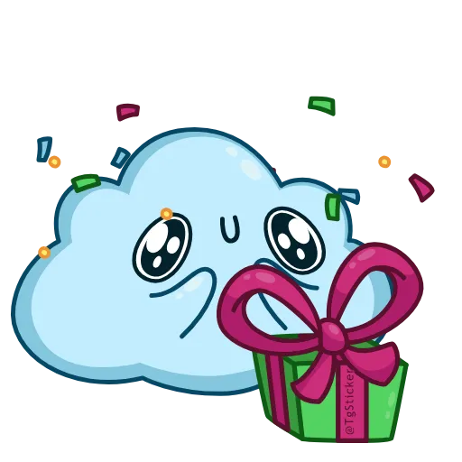 Стикер 21 Cloudy
