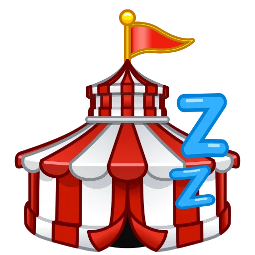 Стикер 38 Clown Emoji
