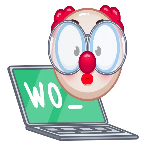 Стикер 40 Clown Emoji