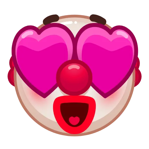 Стикер 5 Clown Emoji
