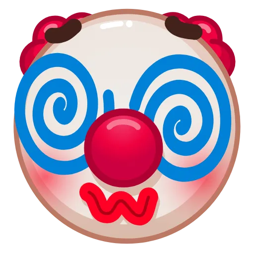 Стикер 21 Clown Emoji
