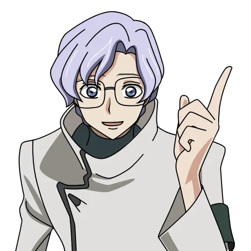 Стикер 6 😘 Анимированный набор эмоджи по аниме «Code Geass»