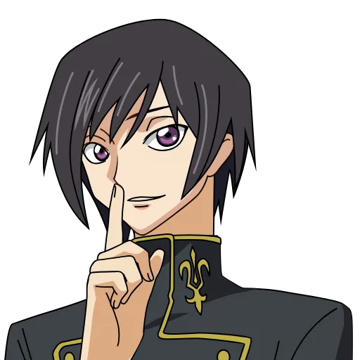 Стикер 11 😘 Анимированный набор эмоджи по аниме «Code Geass»