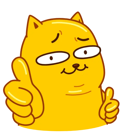 👍 Эмодзи «Colored Cats» для Telegram