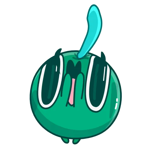 Стикер 6 👋 Colored Cherry Emoji - вишенка но в разных цветах