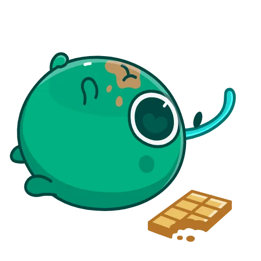 Стикер 23 👋 Colored Cherry Emoji - вишенка но в разных цветах