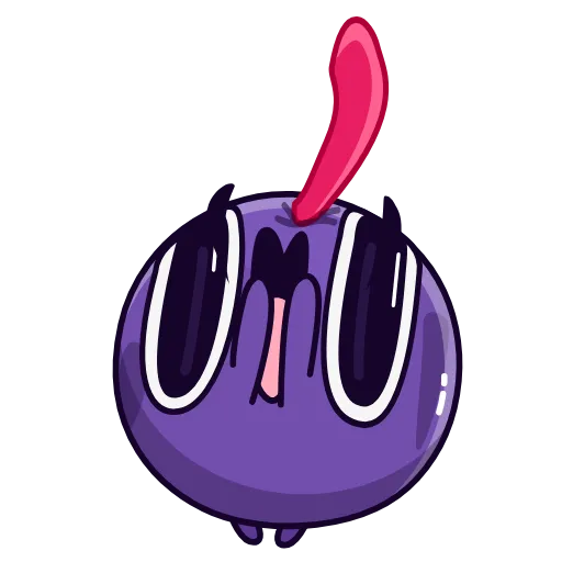Стикер 37 👋 Colored Cherry Emoji - вишенка но в разных цветах