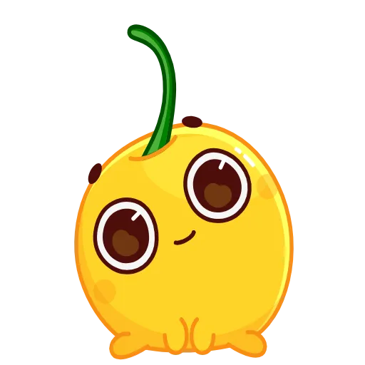Стикер 58 👋 Colored Cherry Emoji - вишенка но в разных цветах