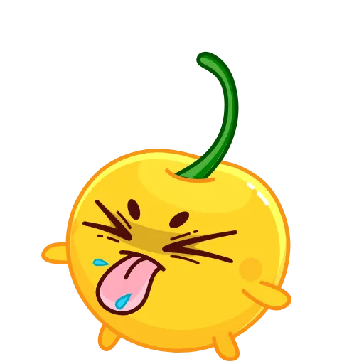 Стикер 60 👋 Colored Cherry Emoji - вишенка но в разных цветах