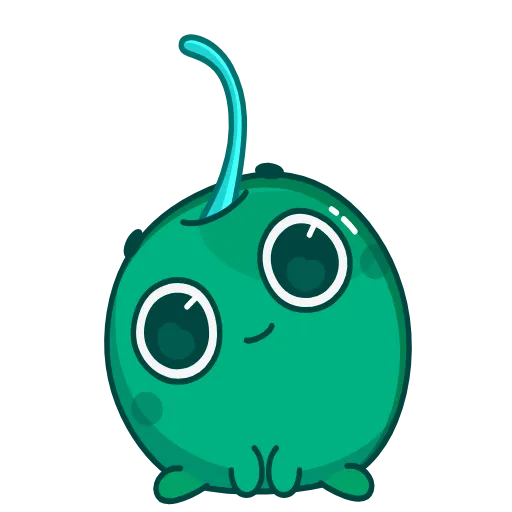 Стикер 10 👋 Colored Cherry Emoji - вишенка но в разных цветах