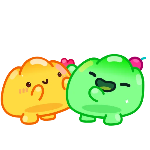 Стикер 13 🌈 Colorful Jelly - разноцветные желешки