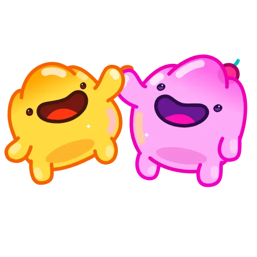 Стикер 23 🌈 Colorful Jelly - разноцветные желешки