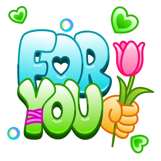 Стикер 30 Colorful Messages