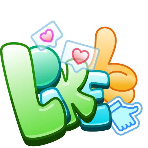 Стикер 3 Colorful Messages