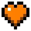 Стикер 33 ❤️ Набор эмоджи с пиксельными сердечками из Minecraft