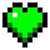 Стикер 25 ❤️ Набор эмоджи с пиксельными сердечками из Minecraft