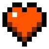 Стикер 34 ❤️ Набор эмоджи с пиксельными сердечками из Minecraft