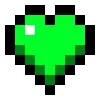 Стикер 24 ❤️ Набор эмоджи с пиксельными сердечками из Minecraft