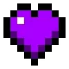 Стикер 10 ❤️ Набор эмоджи с пиксельными сердечками из Minecraft