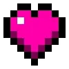 Стикер 6 ❤️ Набор эмоджи с пиксельными сердечками из Minecraft