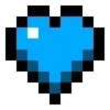 Стикер 17 ❤️ Набор эмоджи с пиксельными сердечками из Minecraft