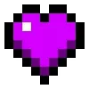 Стикер 9 ❤️ Набор эмоджи с пиксельными сердечками из Minecraft