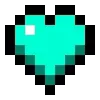 Стикер 20 ❤️ Набор эмоджи с пиксельными сердечками из Minecraft