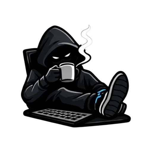 ☕ Стикер «Хакер» для Telegram