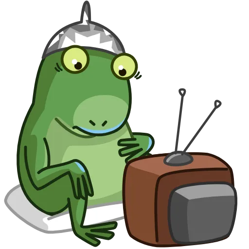 Стикер 21 Concerned Froge