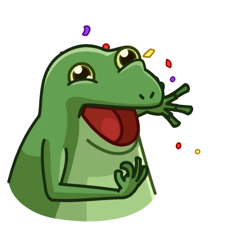 Стикер 8 Concerned Froge
