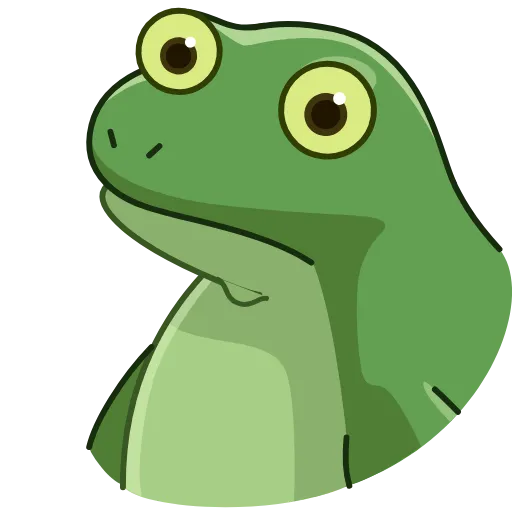 Стикер 4 Concerned Froge