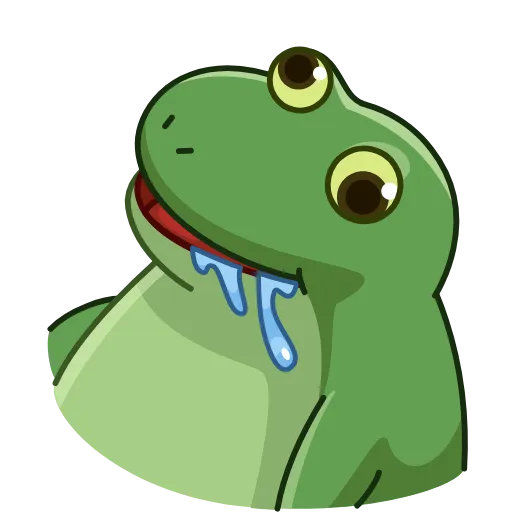 Стикер 15 Concerned Froge