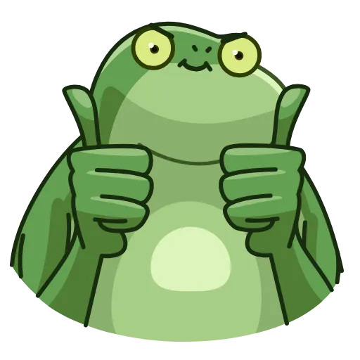 Стикер 3 Concerned Froge